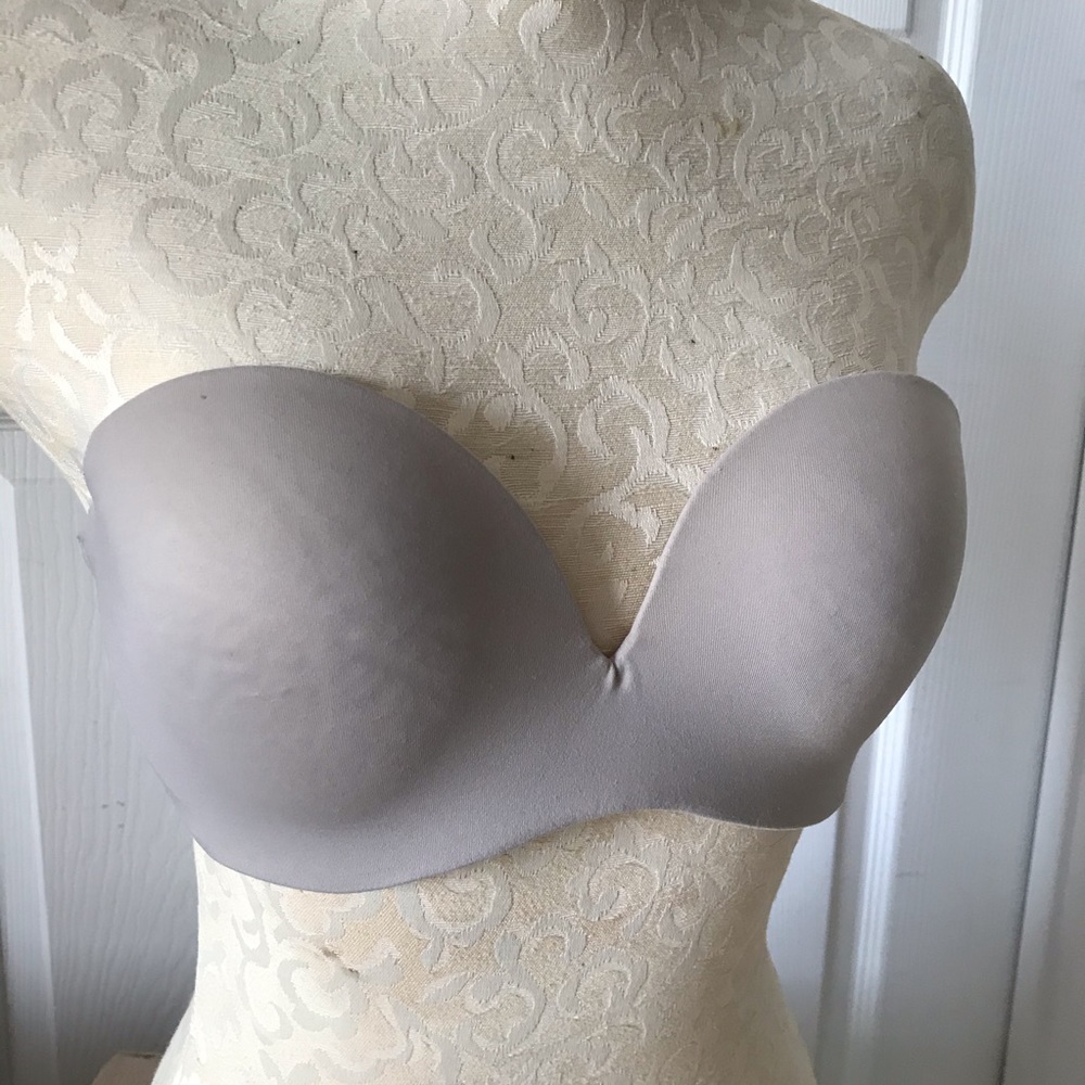 Beige Strapless Bra